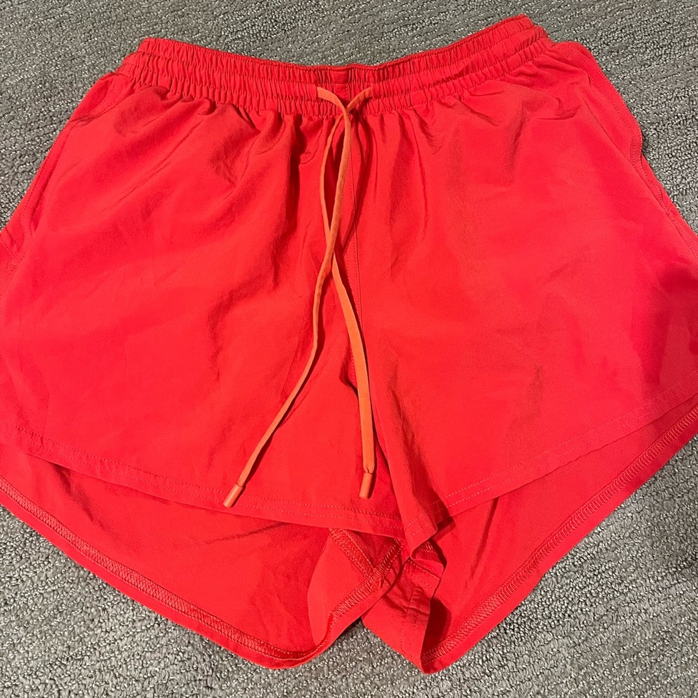 Lululemon Athletica Red Athletic Shorts Lightweight Performance